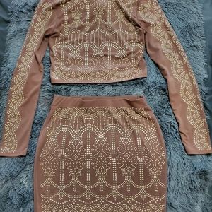 2 piece studded set